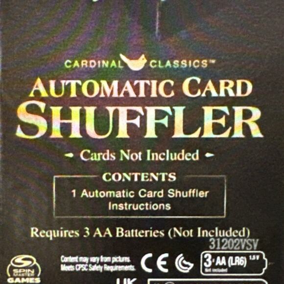 Cardinal Classics Automatic Card Shuffler Battery Operated Shuffles 2 Decks - Picture 3 of 4